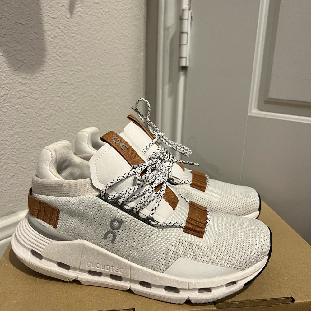 On clouds womens cloudnova “white pearl” size 6